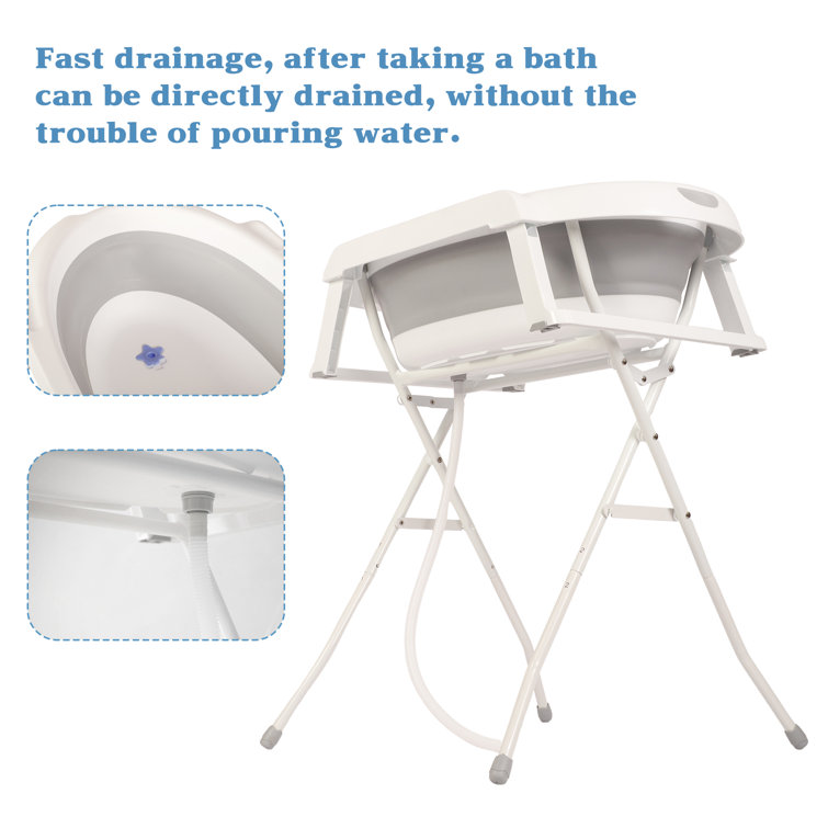 Portable grooming outlet tub